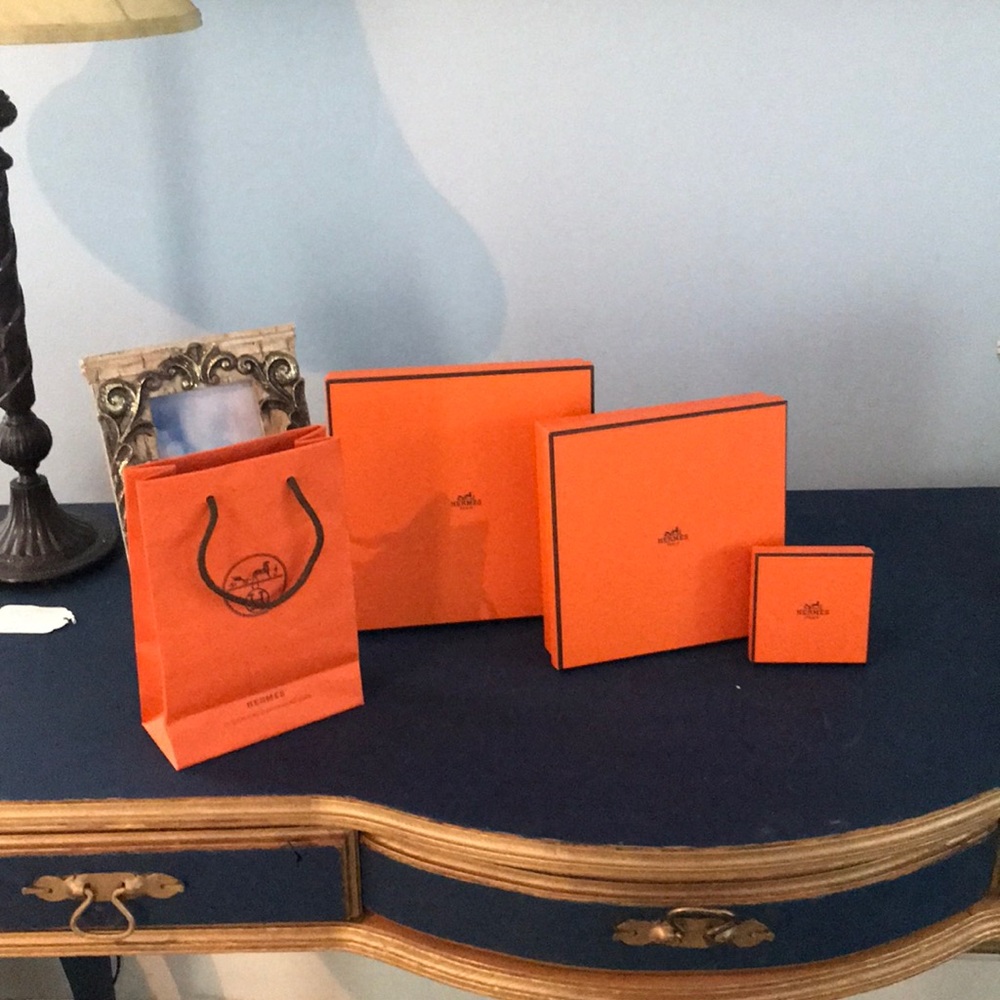 Bundle of Hermès boxes